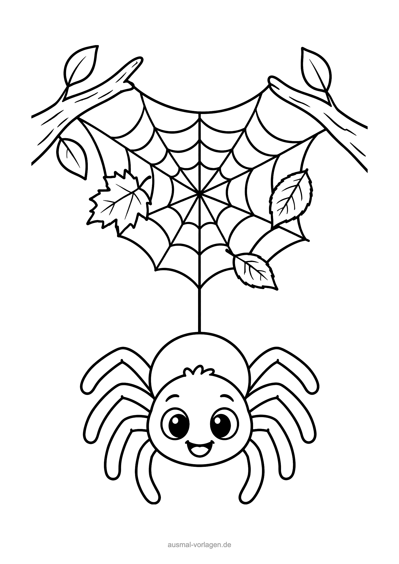 Spinne Ausmalbild